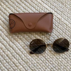 New without tag Jojo Ray Ban gold brown Polarized 55mm gold brown